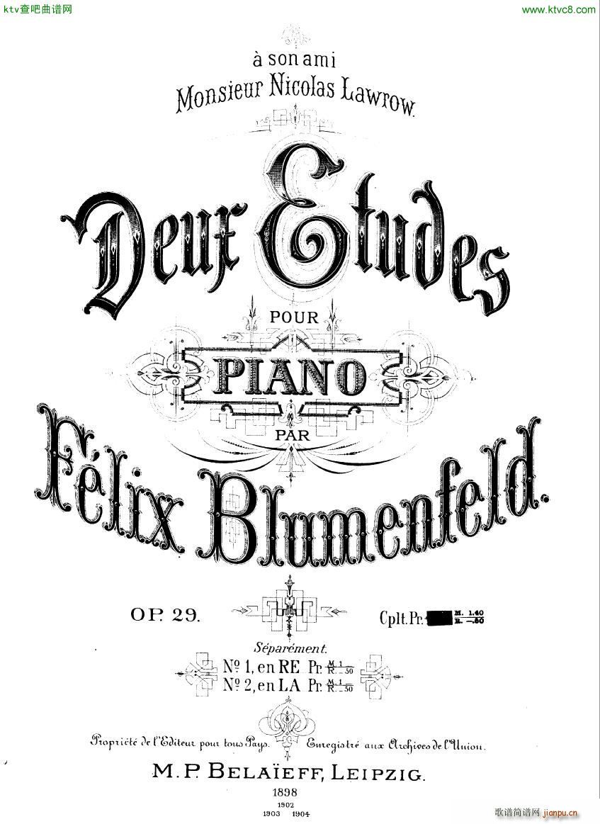 BLUMENFELD Etude op29 no1(����V)1