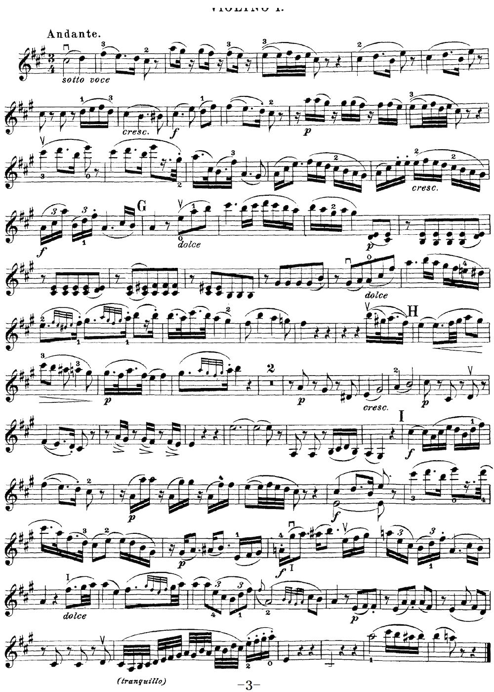 Mozart Quartet No 21 in D Major K 575 Violin 1(ʮ�ּ�����)3