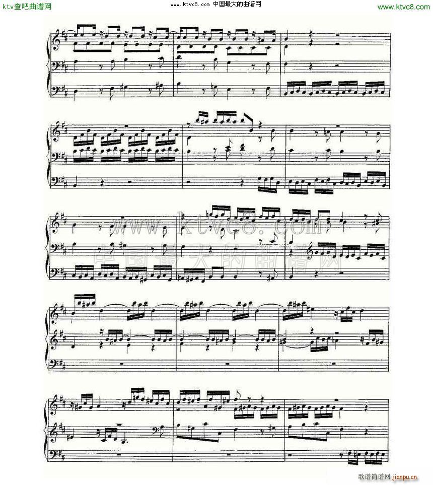 Prelude and Fugue in D Major BWV 532 ���L(f��ng)���V(ʮ�ּ�����)8