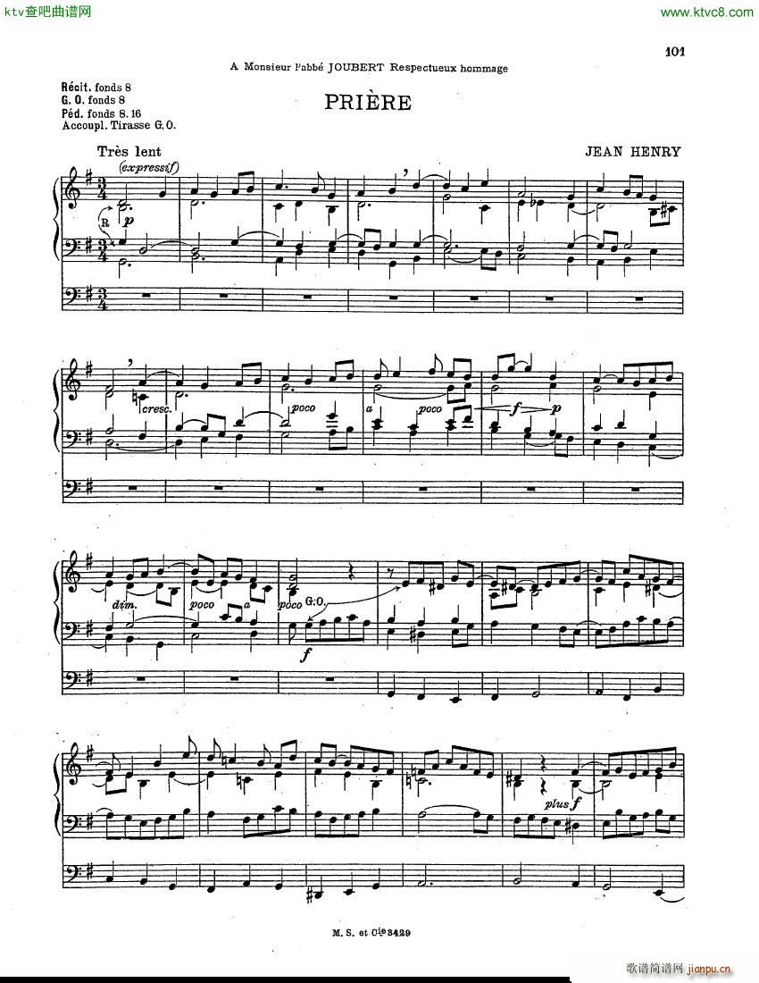 Henry Jean Pri��re organ(����V)1