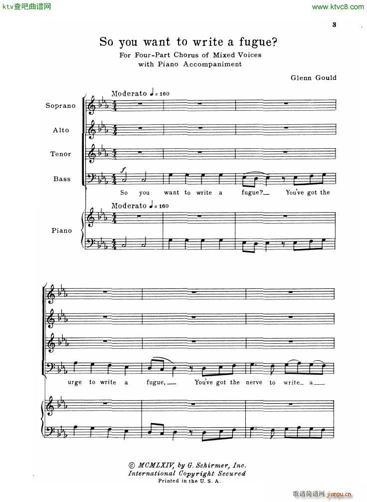 Gould Glenn So you want to write a fugue(����V)1