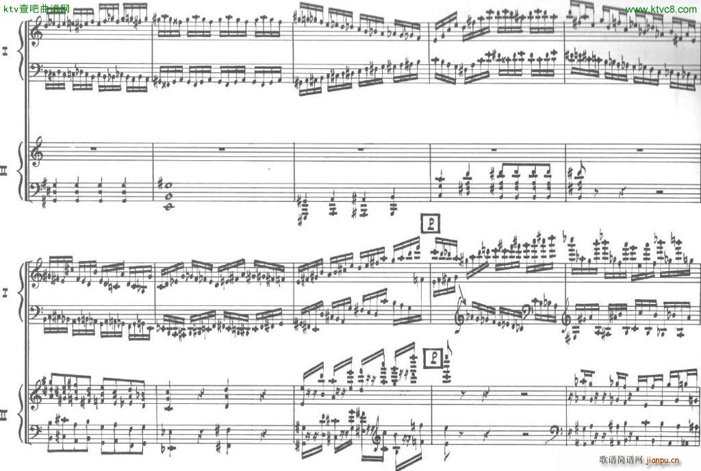 Bolling Sonata for Two Pianist no 2 Part1 1(����V)14