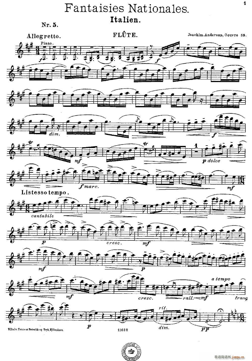 Fantaisies nationales Italien Op 59 No 5(�Ѻ��V)1