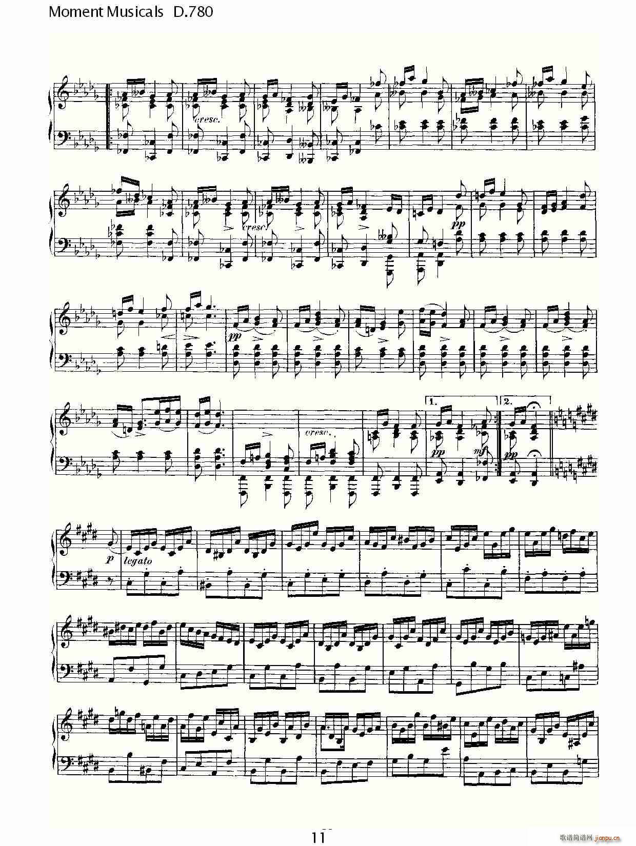 Moment Musicals D.780(ʮ�ּ�����)11