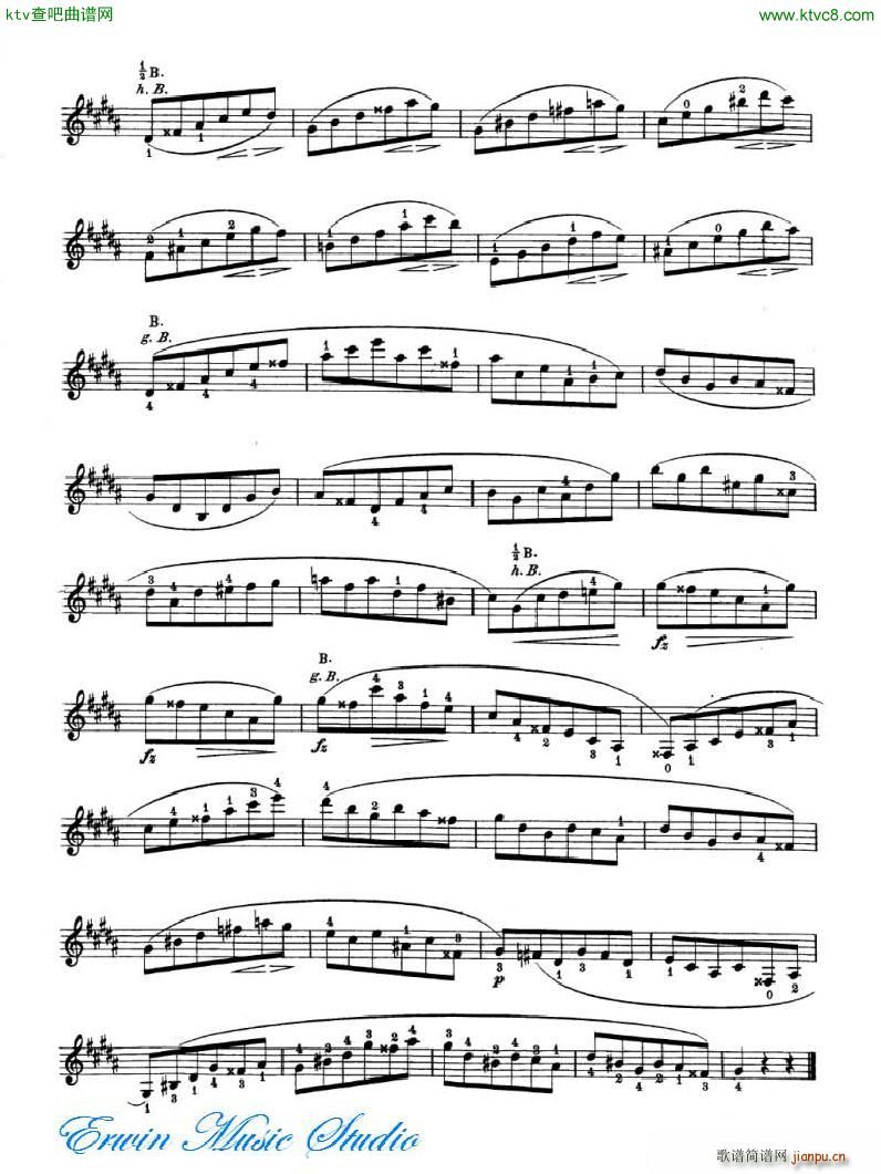 �_�� 24�׾�����Pierre Rode 24 Studi Per violino 09 16(ʮ�ּ�����)8