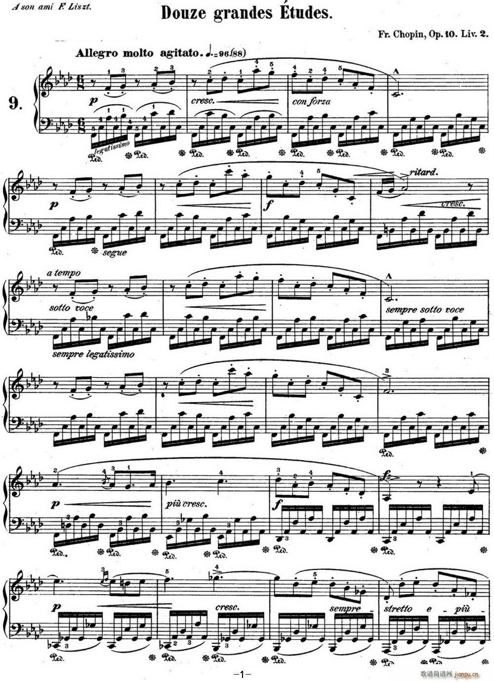 Ф�����9 Op 10 No 9 fС�{ F minor(����V)1