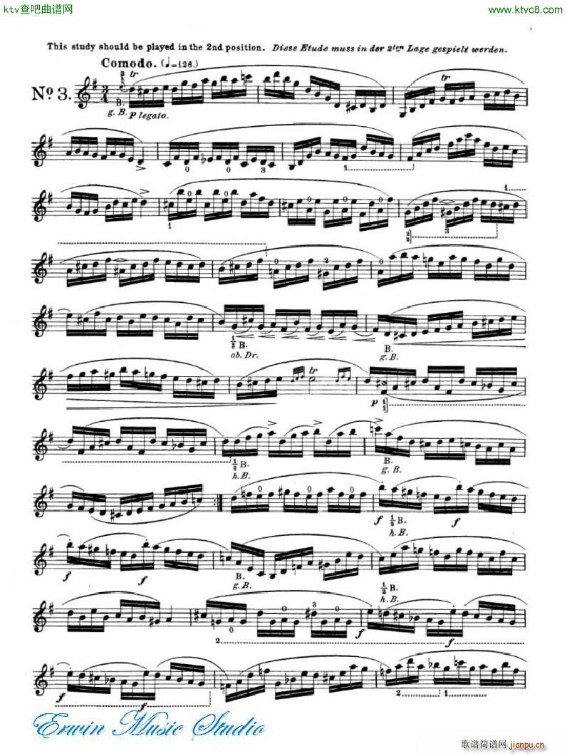 �_�� 24�׾�����Pierre Rode 24 Studi Per violino 01 08(ʮ�ּ�����)5