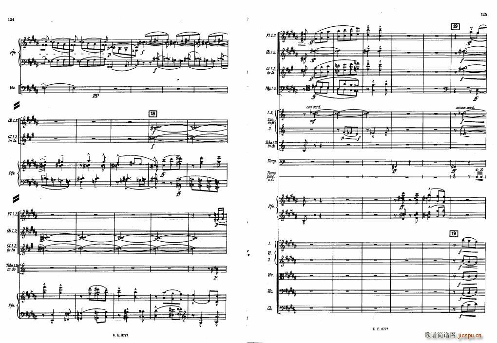 Bartok SZ 83 Piano Concerto No1 Full Score ��(����V)22