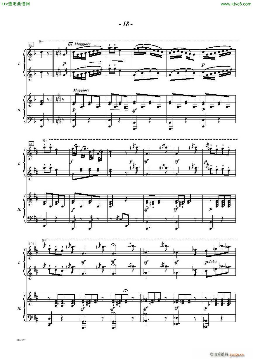 Diabelli Sonata Op33 For Two Pianos(����V)18