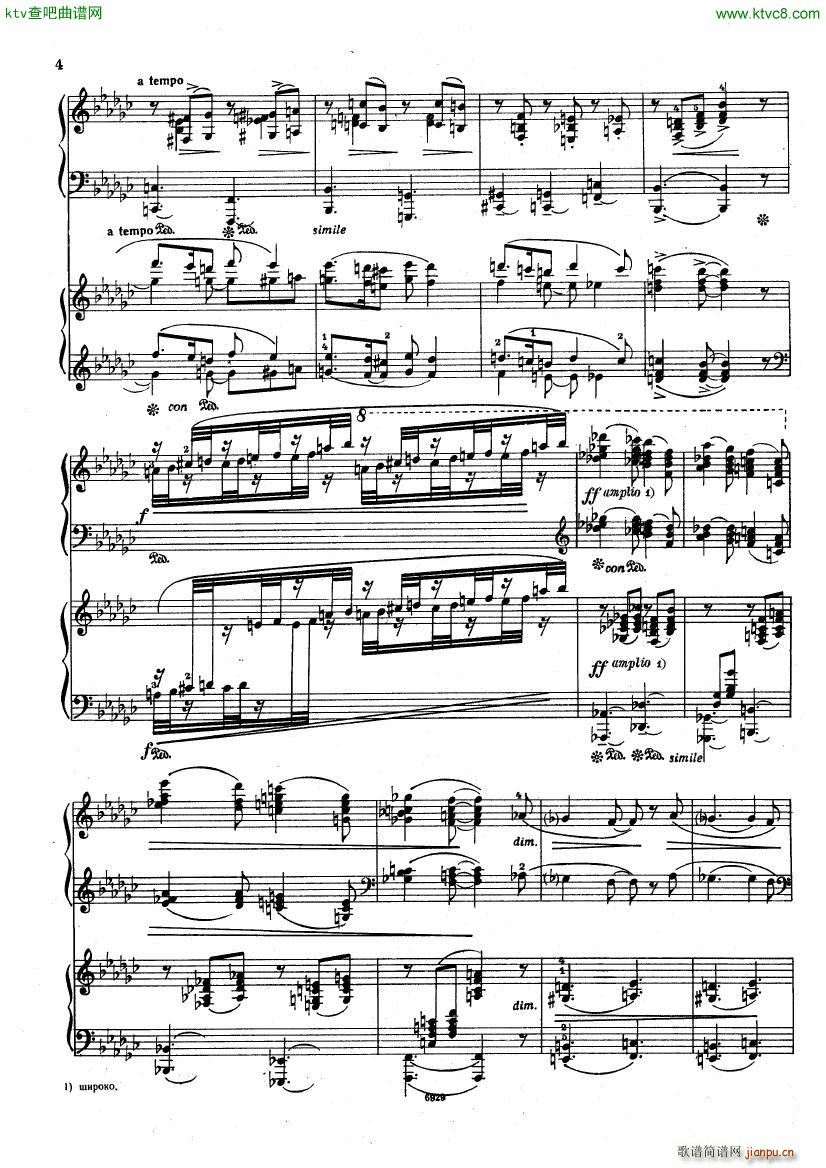 Guastavino Romance For 2 Pianos(����V)5