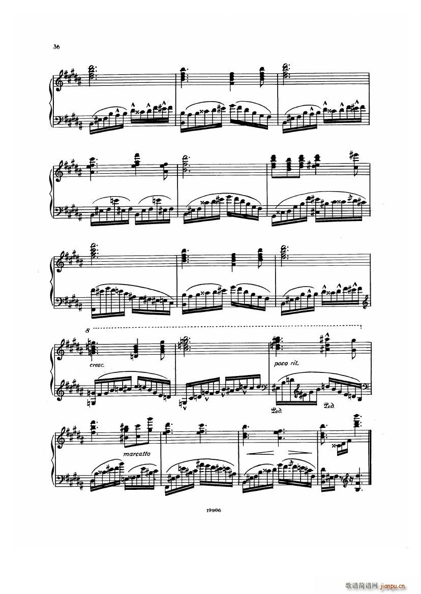Albeniz op 65 Etudes no 1 7(����V)36