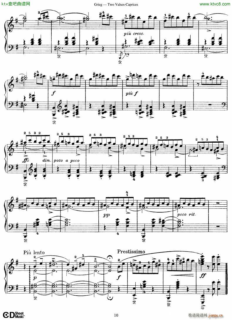 Grieg Two Valses Caprices(����V)10