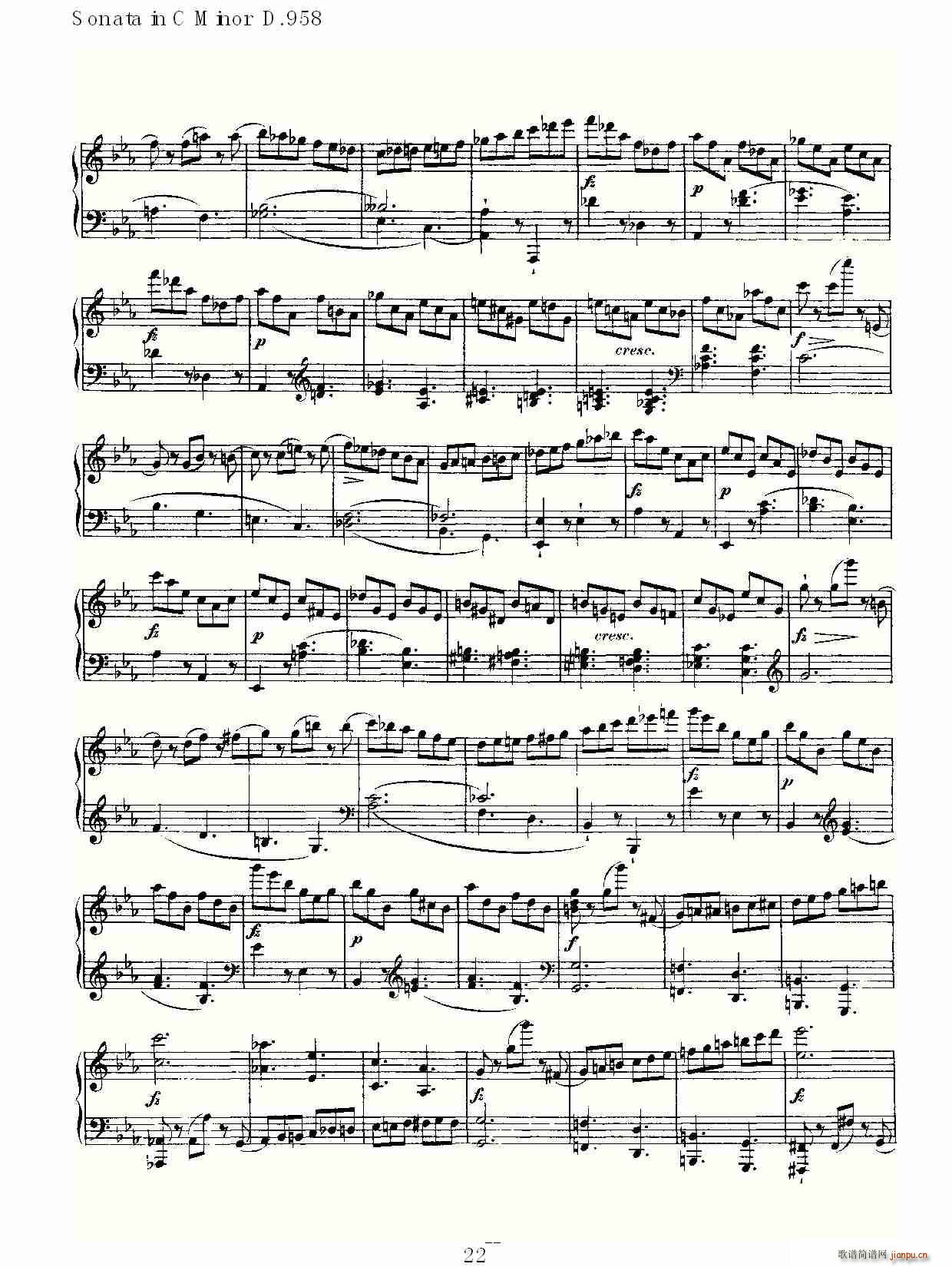 Sonata in C Minor D.958(ʮ�ּ�����)22