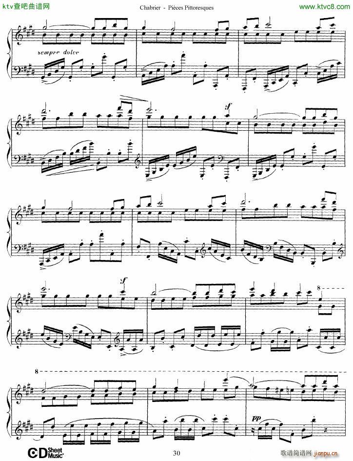 Chabrier Pi��ces Pittoresques 7 10(����V)1