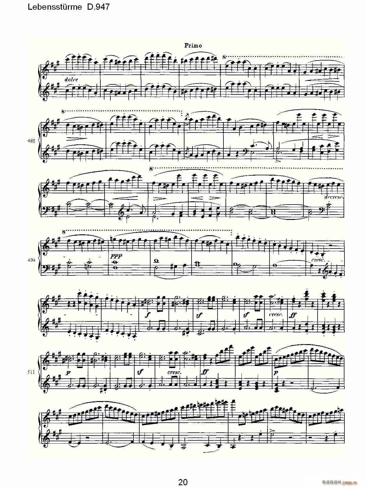 Lebensst��rme D.947(ʮ�ּ�����)20