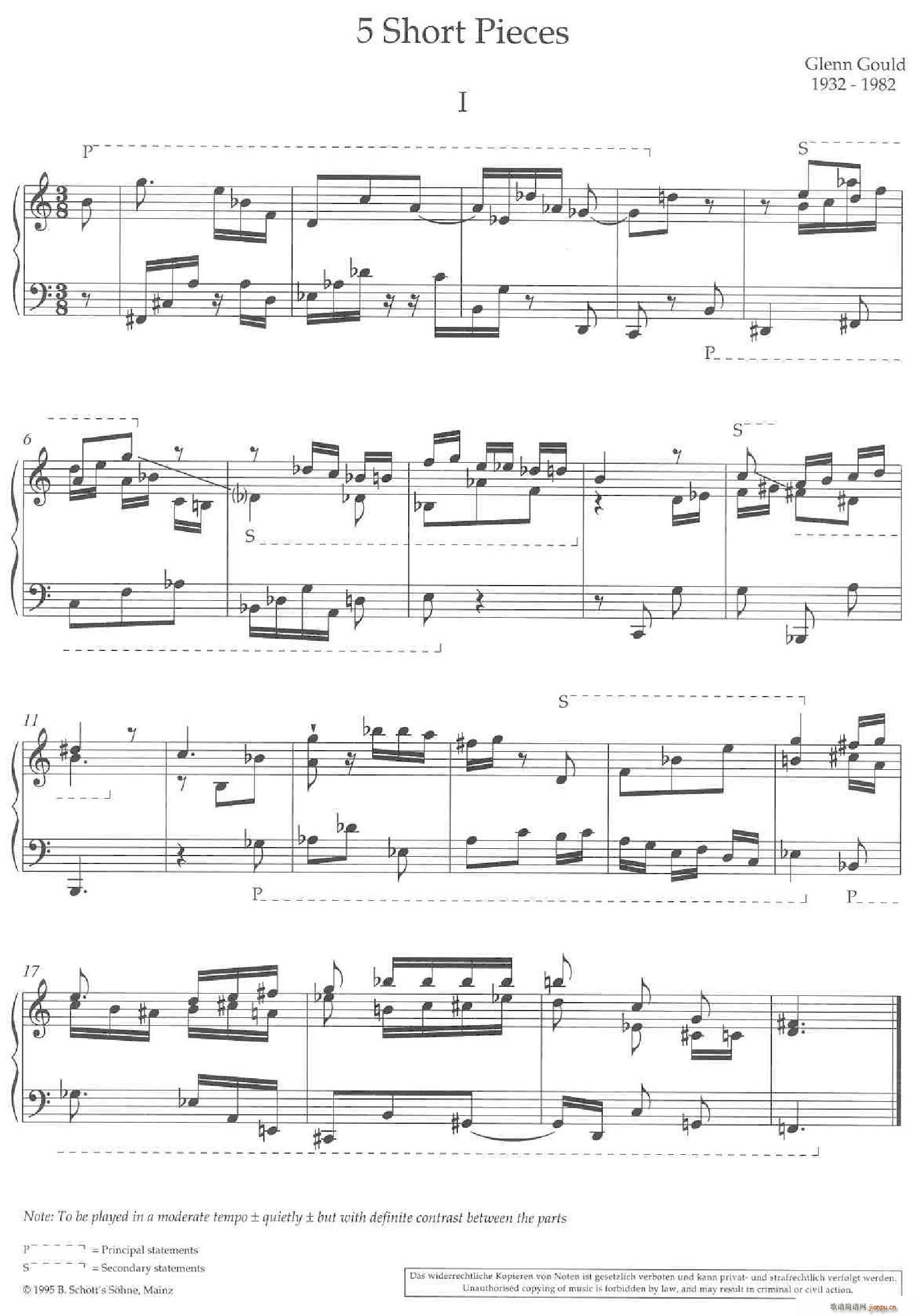 Glenn Gould 5 Short Pieces(����V)1