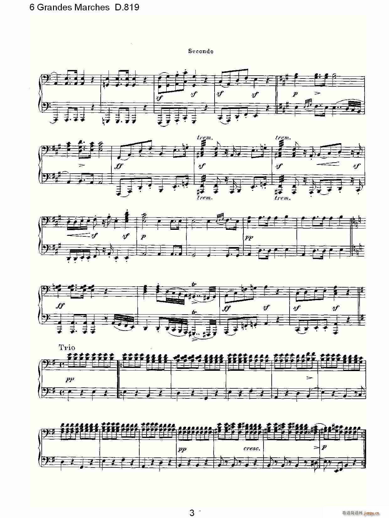 6 Grandes Marches D.819(ʮ�ּ�����)3