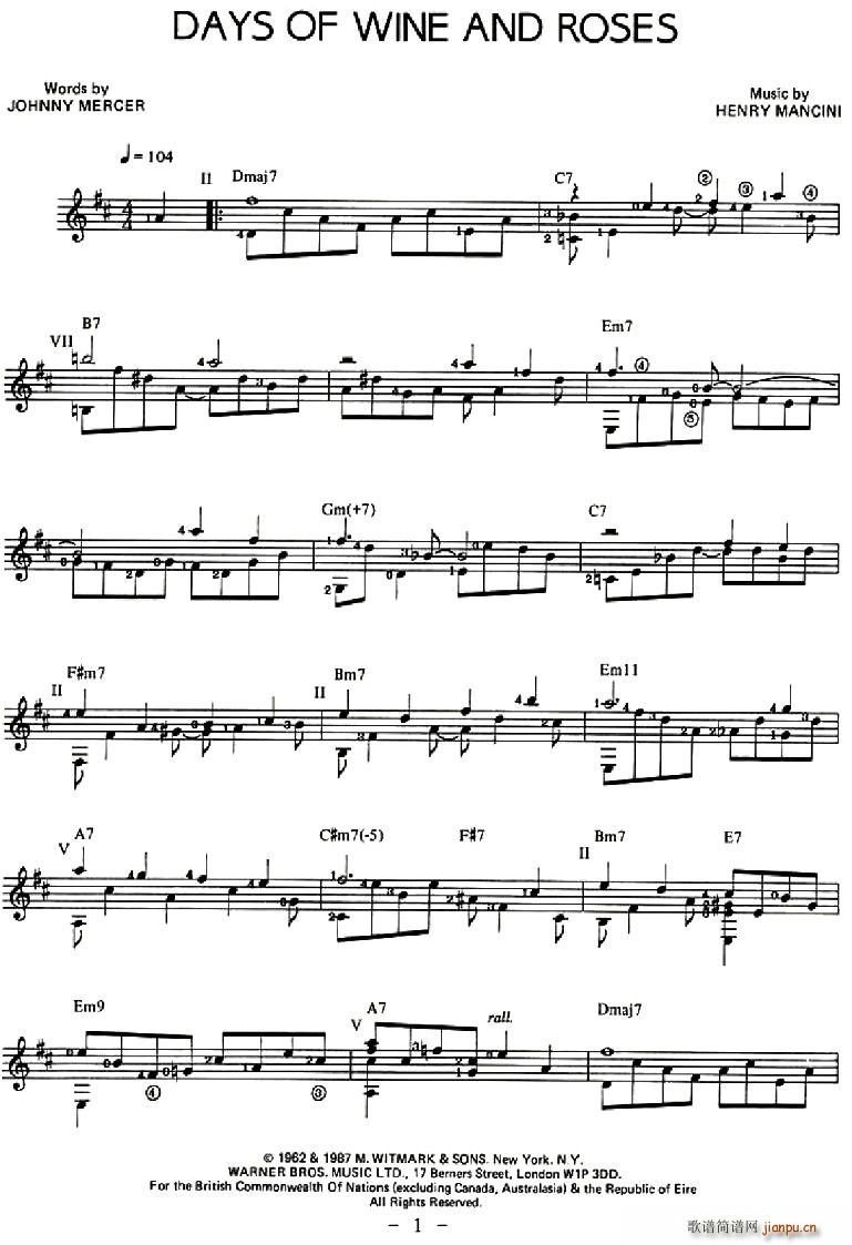 DAYS OF WINE AND ROSES(ʮ�ּ�����)1